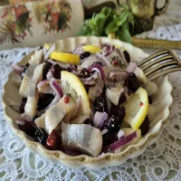 Śledź z żurawiną w cytrynowej zalewie