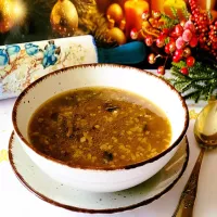 Zupa grzybowa z kaszą gryczaną- wigilijna