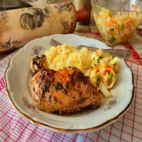 Kurczak pieczony w marynacie keczupowej