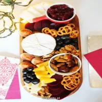 Deska przekąsek na Boże Narodzenie (bez mięsa)