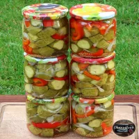 Koreczki ogórkowe do słoików na zimę