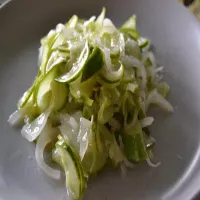 Szybka sałatka ogórkowo - cebulowa