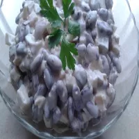 Sałatka z czerwonej fasoli