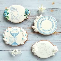 Komunijne propozycje - szablony do ciastek