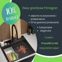 Kod rabatowy PrimaINFLU-AM – aktualna zniżka na zlewozmywaki Primagran