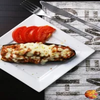 Bakłażan faszerowany mięsem mielonym - gluten free, lactose free, LOW FODMAP