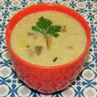 Zupa grzybowa z wołowiną