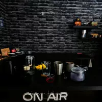 Mango Blue Matcha Latte z syropem Sala