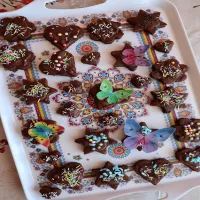 Placek czekoladowy do wykrawania i dekoracji