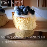 Kremowy serniczek z serkiem ricotta z air fryera