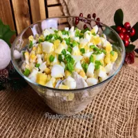 Sałatka śledziowa z pieczarkami