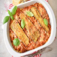 Lasagne z bakłażanem i mięsem mielonym