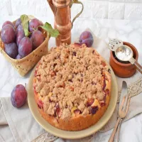 Ciasto ze śliwkami i kruszonką