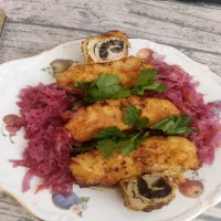 Cygara z topionym serkiem i grzybami