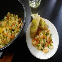 Krewetki w lekkim sosie