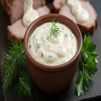 Sos chrzanowy do mięsa, który zachwyci Twoich gości – jego ostrość Cię zaskoczy