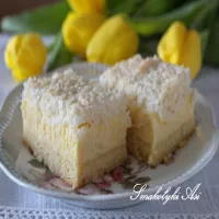 Sernik z kokosową bezą