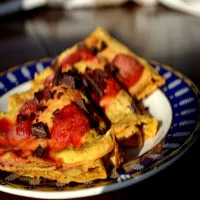 Ryżowo-orkiszowe naleśniki na słodko! Naleśniki na słodkow, z owocami ;)