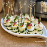 Szybka przekąska z ogórka i jajka