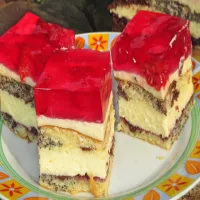 CIASTO POPAPRANIEC Z MALINAMI I GALARETKĄ, pyszne i efektowne+FILM