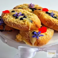 Jagodzianki z białą czekoladą