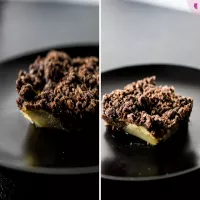 czekoladowe curumble z gruszką