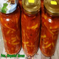 Sałatka z fasolki szparagowej ( na zimę ).