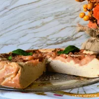 Sernik cynamonowo - korzenny z jabłkami