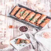 Cheeseburger egg rolls